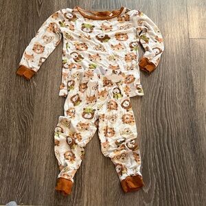 Animal Print Pajama Set for Kids